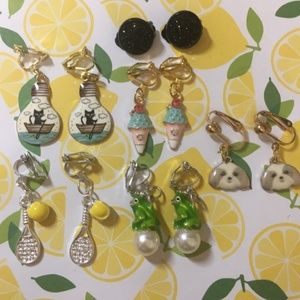 🍊 NWT Clip On Earrings Bundle Lot 17